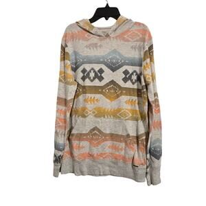 On The Byas Women’s Aztec Print Pullover Hoodie Multicolor Size S